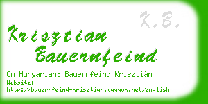 krisztian bauernfeind business card